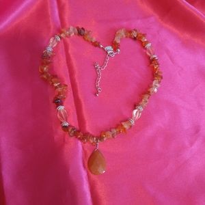 Lia Sophia Amber bead necklace